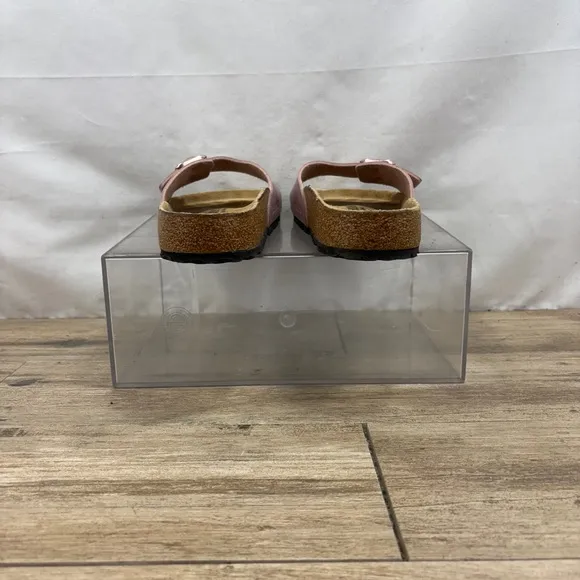 Birkenstock Arizona Soft Footbed Fuschia Tulip Suede Slides Eu 43