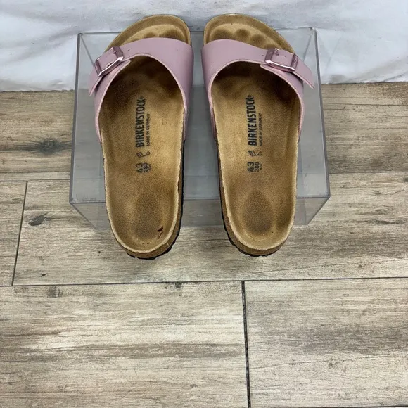 Birkenstock Arizona Soft Footbed Fuschia Tulip Suede Slides Eu 43