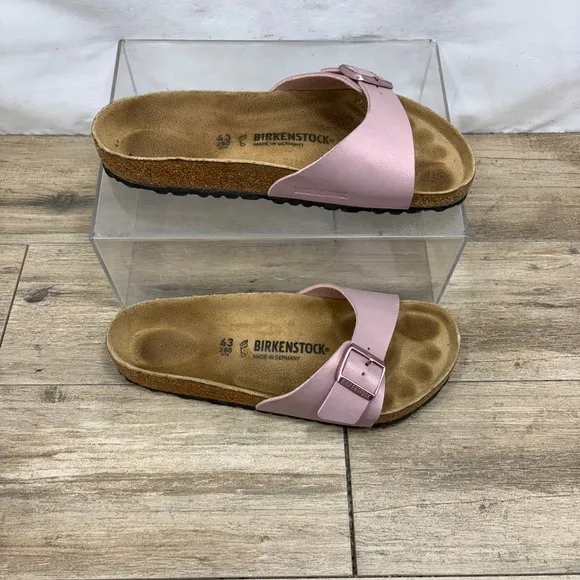 Birkenstock Arizona Soft Footbed Fuschia Tulip Suede Slides Eu 43
