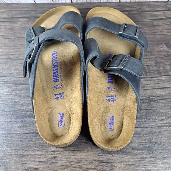 Birkenstock Arizona Soft Footbed Slide Sandals Women's Sz 10 Men's 8 EU41 (READ)