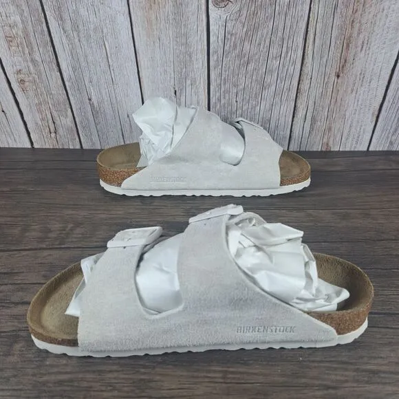 Birkenstock Arizona Suede Soft Footbed Double Strap Sandals Women's 6 N Men's 4