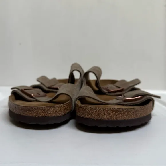 Birkenstock Arizona Taupe Suede Sandals size 43