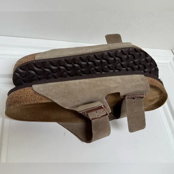 Birkenstock Arizona Taupe Suede Sandals size 43