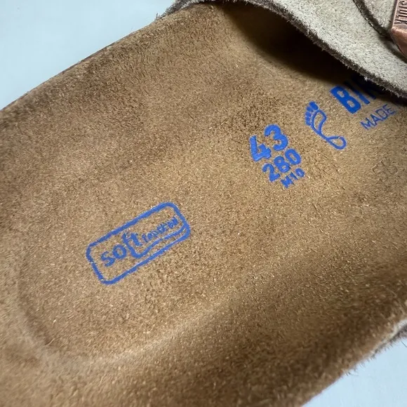Birkenstock Arizona Taupe Suede Sandals size 43