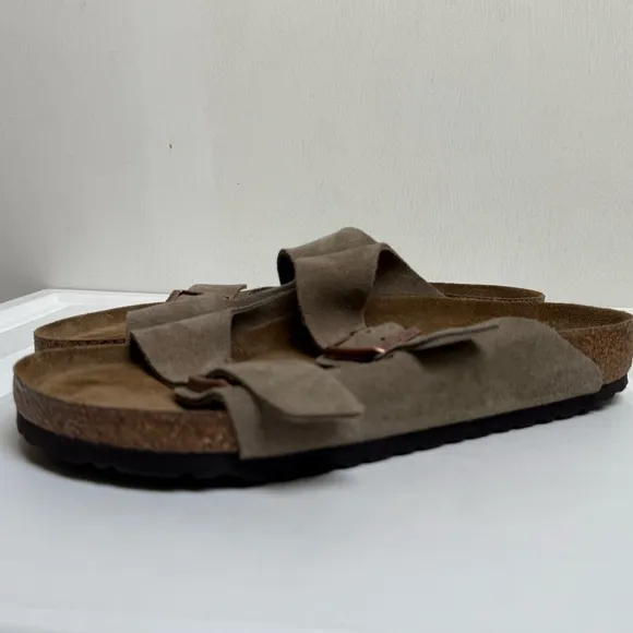 Birkenstock Arizona Taupe Suede Sandals size 43