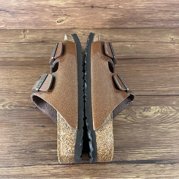 Birkenstock Arizona ‘Washed Metallic Copper’ Sandals Shoes Women’s Size 9 (40)
