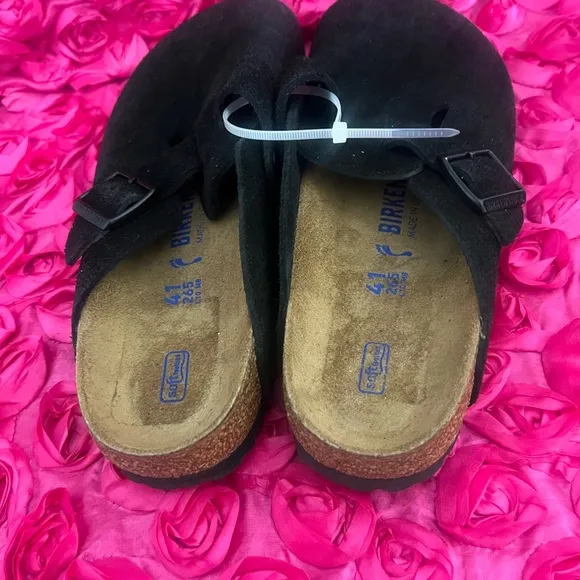 Birkenstock Boston Soft Footbed Suede Leather
