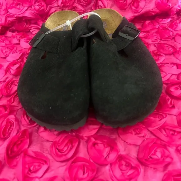 Birkenstock Boston Soft Footbed Suede Leather