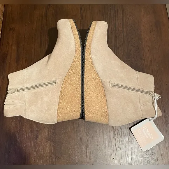 Birkenstock Ebba Suede Ankle Boot, Tan, &quot;Warm Sand&quot;, 39 Narrow