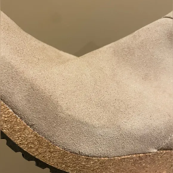 Birkenstock Ebba Suede Ankle Boot, Tan, &quot;Warm Sand&quot;, 39 Narrow