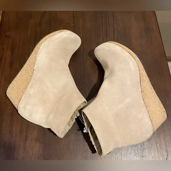 Birkenstock Ebba Suede Ankle Boot, Tan, &quot;Warm Sand&quot;, 39 Narrow