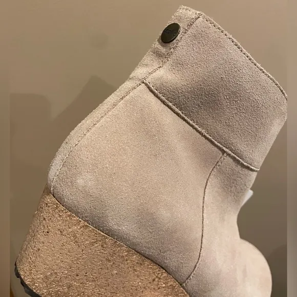 Birkenstock Ebba Suede Ankle Boot, Tan, &quot;Warm Sand&quot;, 39 Narrow