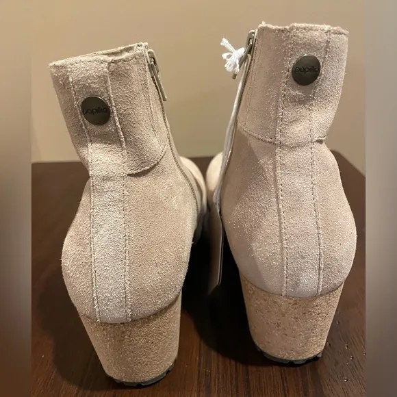 Birkenstock Ebba Suede Ankle Boot, Tan, &quot;Warm Sand&quot;, 39 Narrow