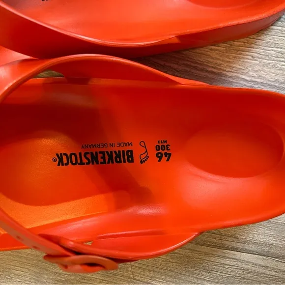 Birkenstock Gizeh EVA Flame Orange Rare Men’s Sandals Size 13 Regular Width New