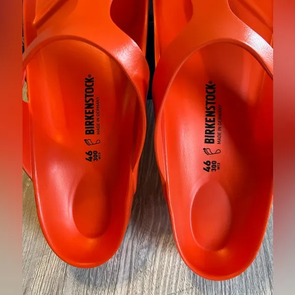 Birkenstock Gizeh EVA Flame Orange Rare Men’s Sandals Size 13 Regular Width New