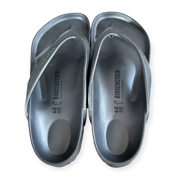 Birkenstock Honolulu Essentials EVA Sandals Metallic Gray Women 9 EU 40
