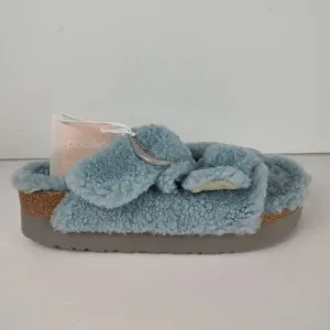 Birkenstock Papillio Arizona Big Buckle teddy shearling sandals womens 8(39)