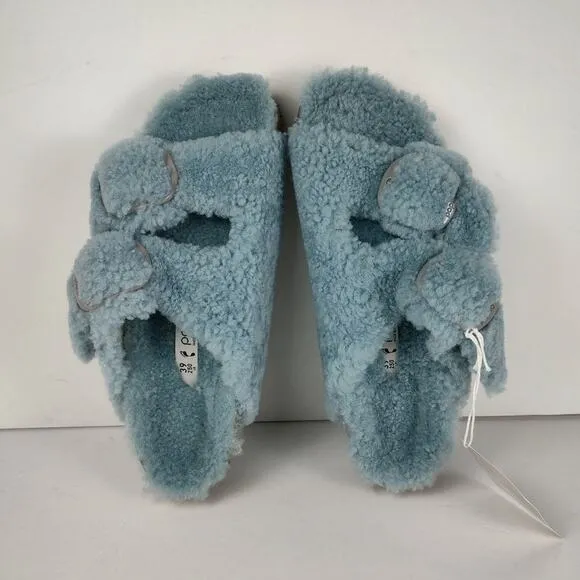 Birkenstock Papillio Arizona Big Buckle teddy shearling sandals womens 8(39)