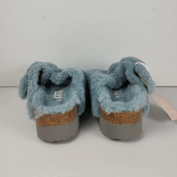 Birkenstock Papillio Arizona Big Buckle teddy shearling sandals womens 8(39)