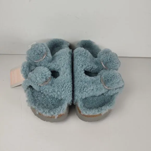 Birkenstock Papillio Arizona Big Buckle teddy shearling sandals womens 8(39)