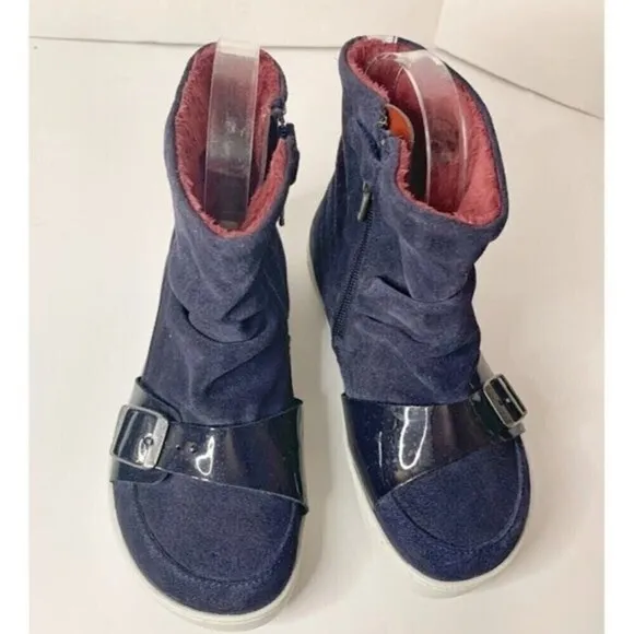 Birkenstock Toddler Big Kid Unisex Ballina Zip Up Suede Leather Naturleder Boots