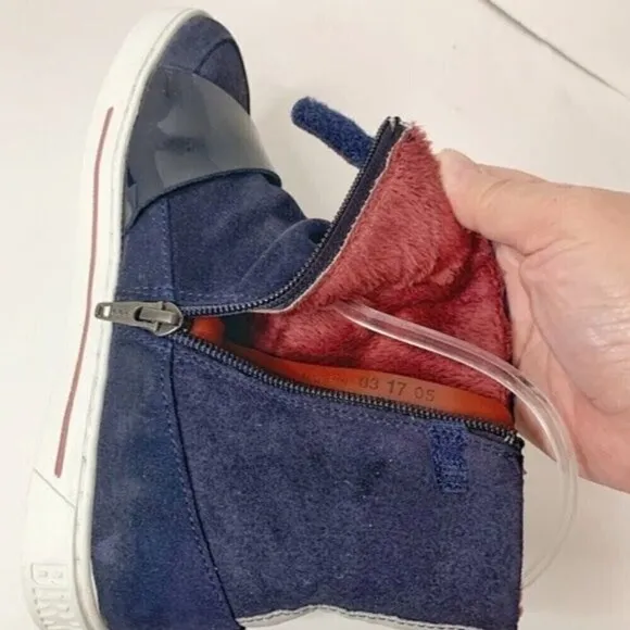 Birkenstock Toddler Big Kid Unisex Ballina Zip Up Suede Leather Naturleder Boots
