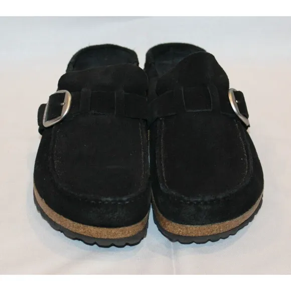 Birkenstock Unisex Sandals Buckley Casual Buckle Slip-On Black Suede EU 42 US 11