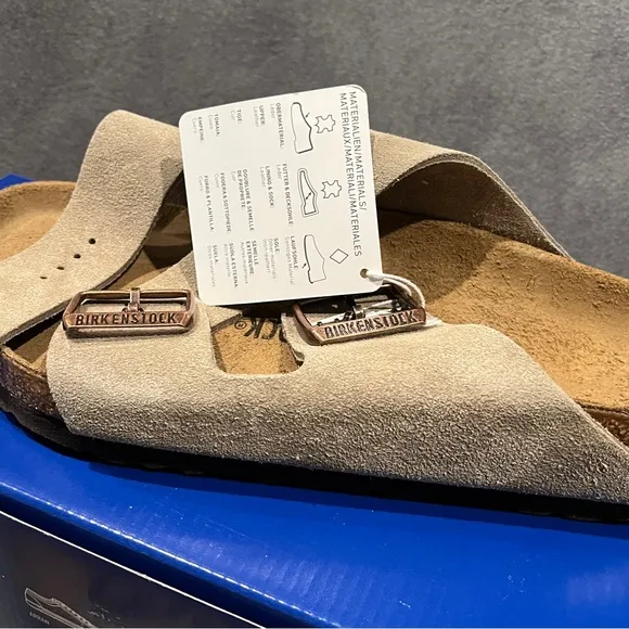 Birkenstock Women’s Arizona Sandals Suede Taupe size 8 US 39 EU
