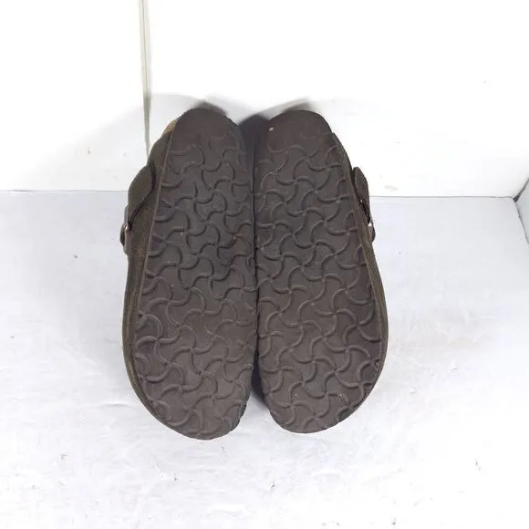 Birkenstock Women's Bern EU36 US5 Brown Suede Soft Footbed Clog Mules Shoes