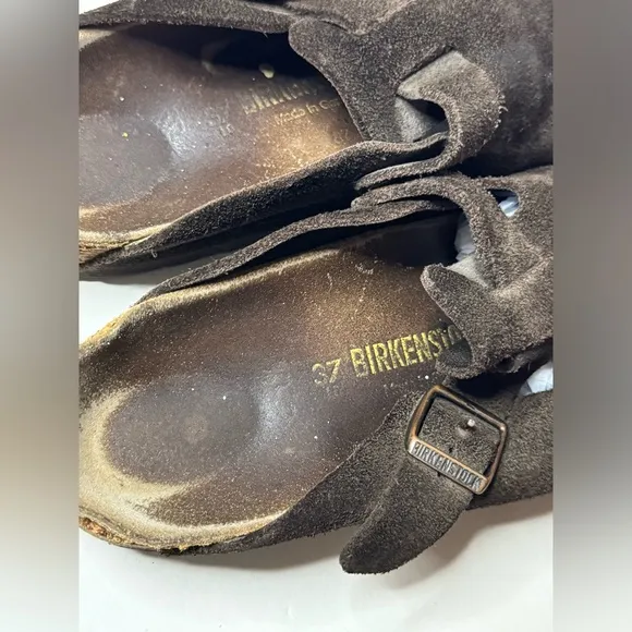 Birkenstock Women's Boston Soft Footbed Brown Clog Size 37