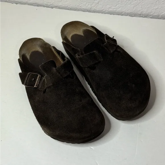 Birkenstock Women's Boston Soft Footbed Brown Clog Size 37