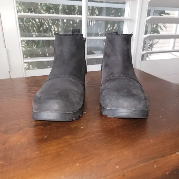 Black Leather Men's Shoes