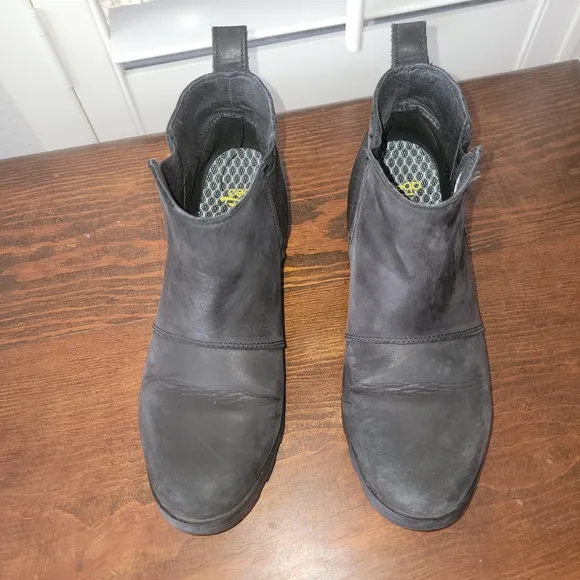 Black Leather Men's Shoes