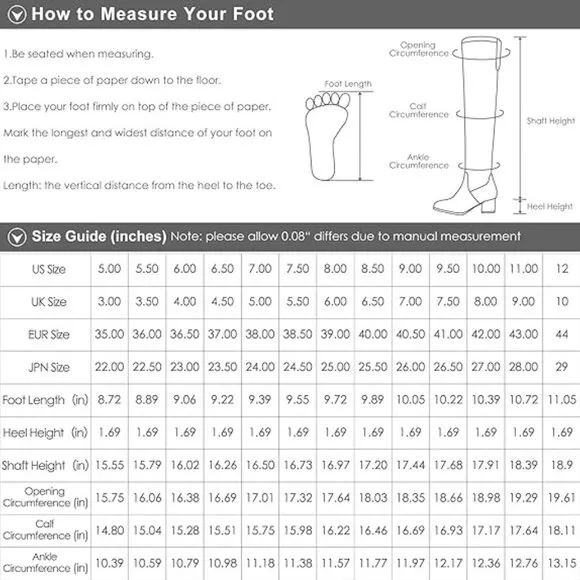 Black Women Comfortable Low Heel Pull on Stylish Knee High Boots Square Toe Boot