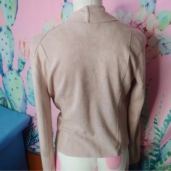 Blank NYC Brickwall Vegan Suede Draped Jacket Women’s XSmall NEW