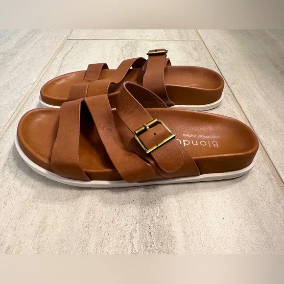 Blondo Waterproof Leather Sandals Size 7