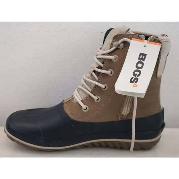 Bogs 72848-261 Women's Sz 11 Taupe Multi Classic Casual Tall Leather Boots