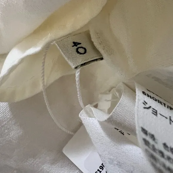 Bonpoint Women’s White Linen Shorts | Size 40 | NWT $285 Retail