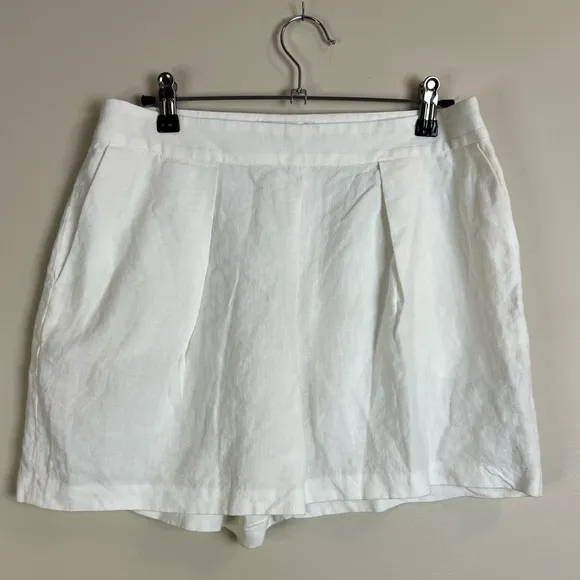 Bonpoint Women’s White Linen Shorts | Size 40 | NWT $285 Retail