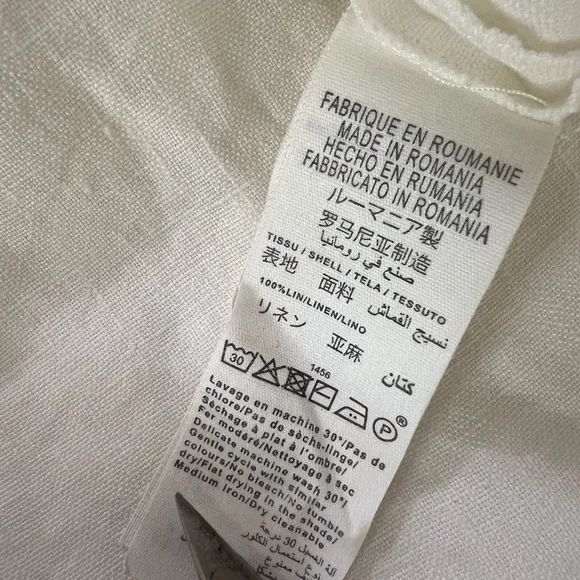 Bonpoint Women’s White Linen Shorts | Size 40 | NWT $285 Retail
