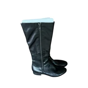 Born Black Leather Knee-High Boots Women's Zip Up Boots Size 8.5