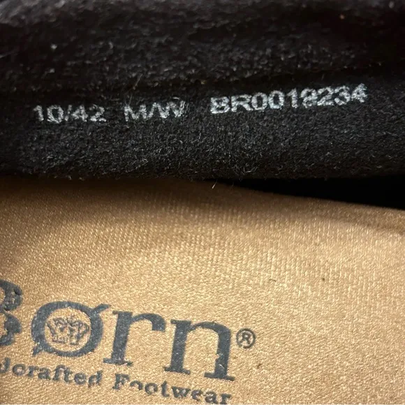 Born Nuala Navy Blue Shoes Size 10 Men’s 42 EUC Suede Leather