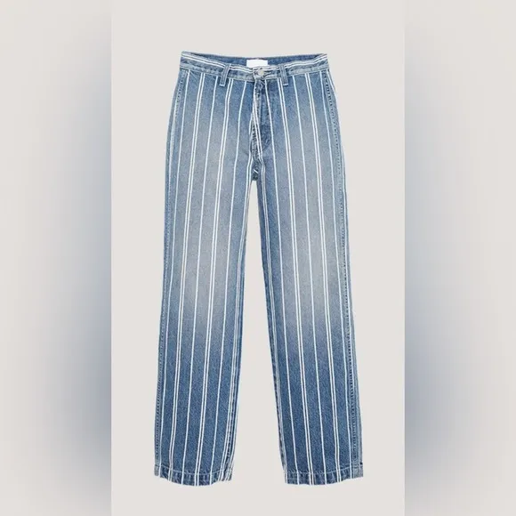 Boyish NWT Kirby Stripe Straight Leg Jean- Indigo