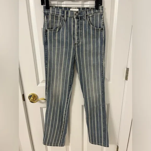 Boyish NWT Kirby Stripe Straight Leg Jean- Indigo