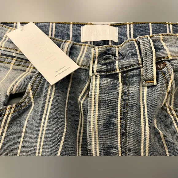 Boyish NWT Kirby Stripe Straight Leg Jean- Indigo