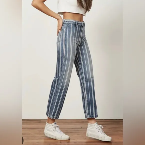 Boyish NWT Kirby Stripe Straight Leg Jean- Indigo