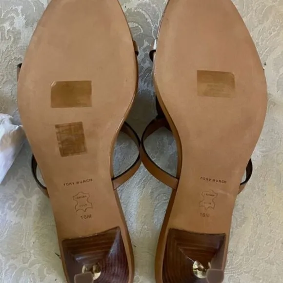 Brand New Tory Burch sz 10 Women's Pave Geo Bombe Miller Sandals caramel 148424