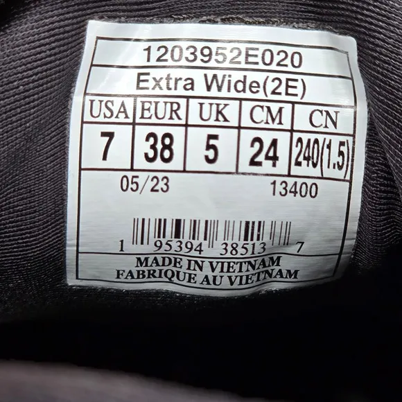Brooks Ghost Max Womens 7 Extra Wide Shoes Black Running Sneaker 1203952E020