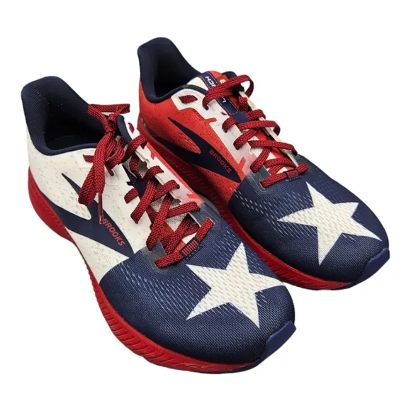 Brooks Launch 8 Running Shoes Texas Star Flag USA Size 10