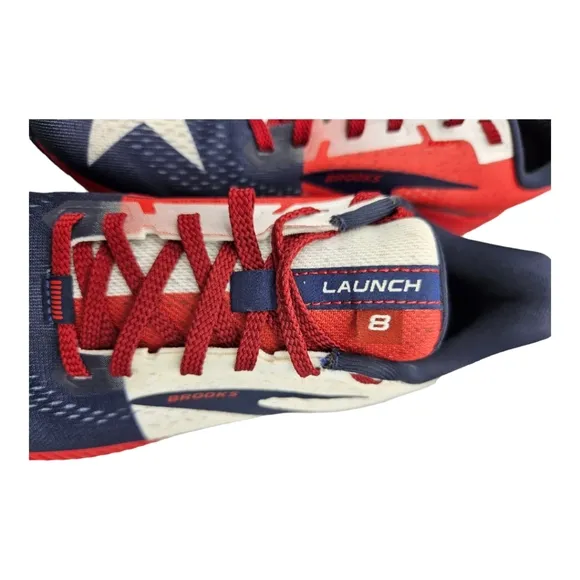 Brooks Launch 8 Running Shoes Texas Star Flag USA Size 10